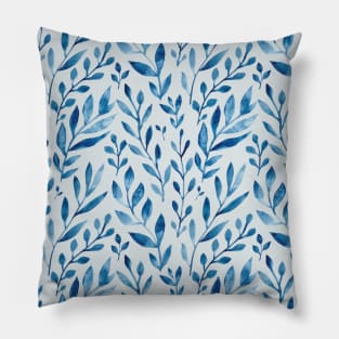 Watercolor leaves and plants Pillow