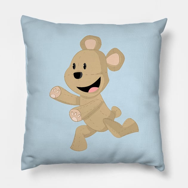 TEDDY BEAR Pillow by droidmonkey