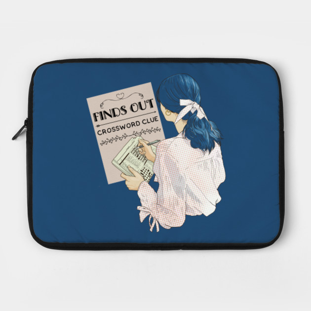 Crossword clue - Crossword - Laptop Case | TeePublic