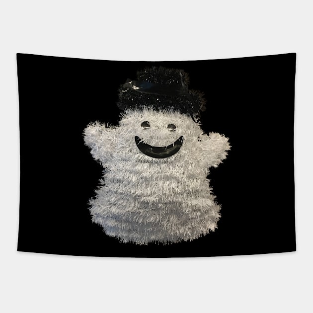 Funny Fluffy Snowman Halloween Costume Christmas Present Tapestry by peter2art