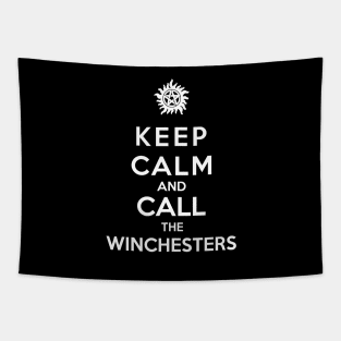 Keep Calm And  Call The Winchesters Tapestry