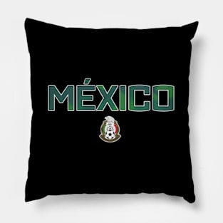 Mexican National Football Team Mexico Camo Text Crest Pillow