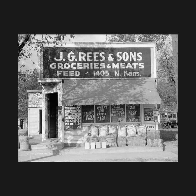 Grocery & Feed Store, 1938. Vintage Photo by historyphoto