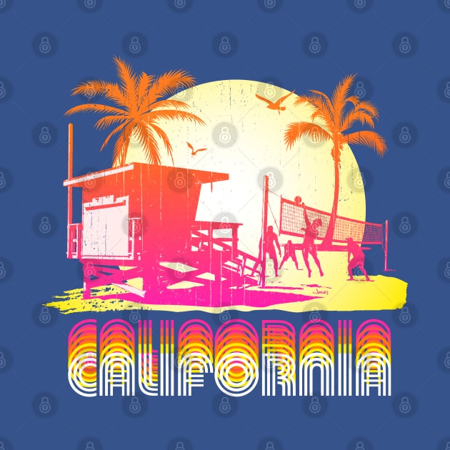 California 80's Tee by cjboco