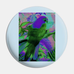 EXOTIC BRIGHT PARROT TROPICAL PALM DECO POSTER ART PRINT Pin