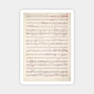 Falla | Original handwritten score by Manuel de Falla 1 Magnet