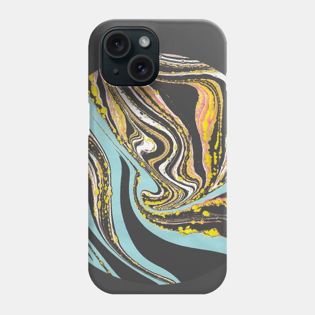 Wavy Marbling Phone Case by suyumbike