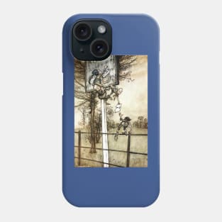 Tricky Fairies - Peter Pan of Kensington Gardens - Arthur Rackham Phone Case