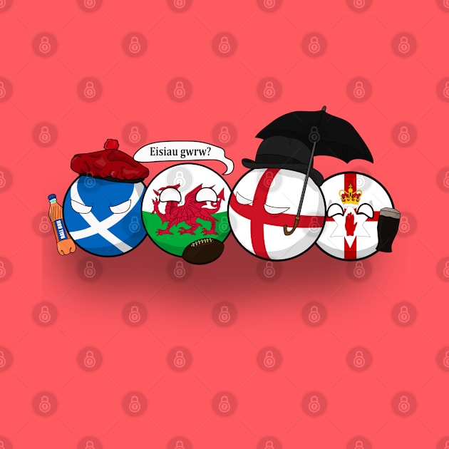 Polandball - Uk Family Portrait by DigitalCleo