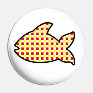 Fish artwork Pin