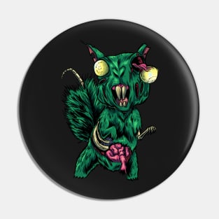 Zombie Squirrel Pin