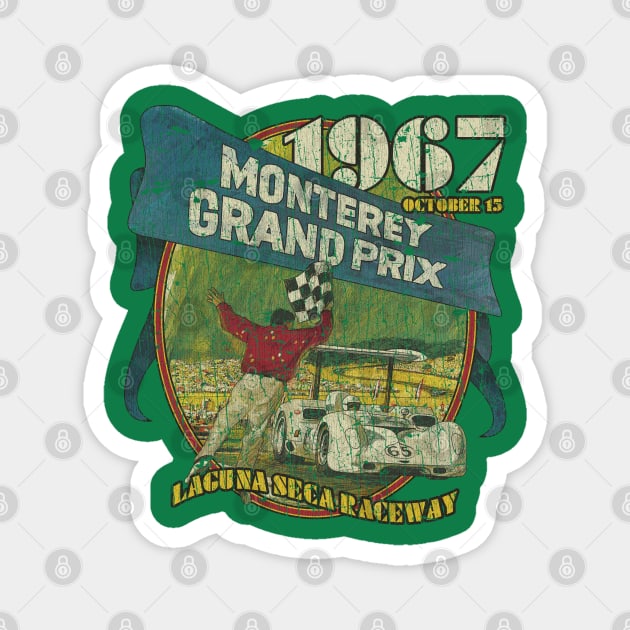 Monterey Grand Prix 1967 Magnet by JCD666