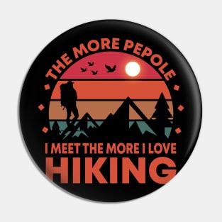 Hiking T - Shirt Design Pin