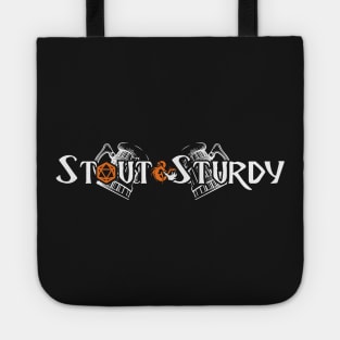 Stout & Sturdy (white_orange) Tote