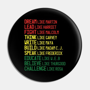 Black Heroes, Civil Rights Leaders, Black Lives Matter, I Can't Breathe Pin