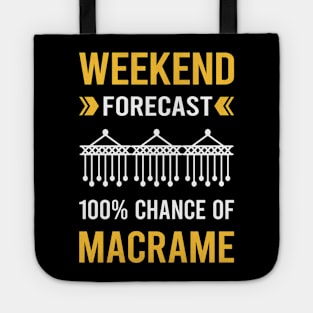 Weekend Forecast Macrame Tote