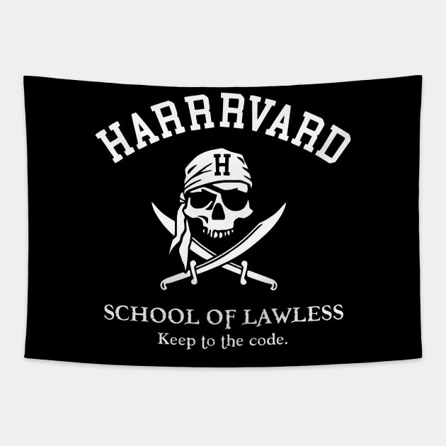 Harrrvard - School Of Lawless Tapestry by johnoconnorart