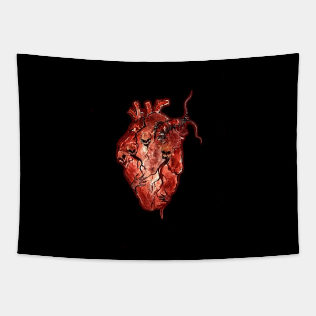 Special Heart Tapestry by Dasha Paramonova