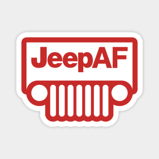 Jeep AF Wrangler White Magnet