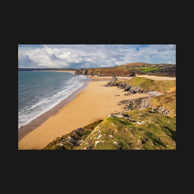 Pobbles Beach and Three Cliffs Bay, Gower by dasantillo