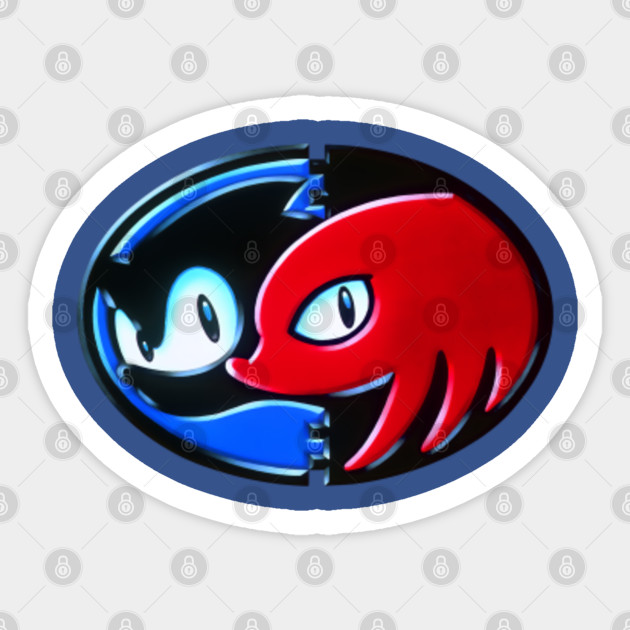 sonic and knuckles - Sonicthehedgehog - Sticker