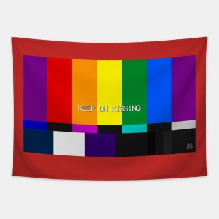 Vaporwave KEEP ON KISSING Tapestry