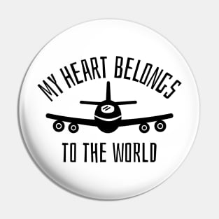 my heart belongs to world Pin