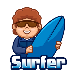 Surfer Cartoon T-Shirt