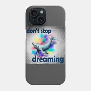 Rainbow whale Phone Case