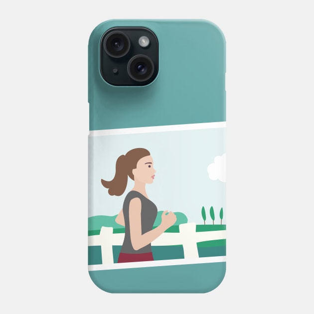 Fresh Air Runner Phone Case by XOOXOO