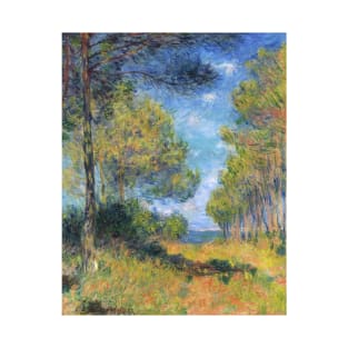 Alley of Fir Trees in Varengeville by Claude Monet T-Shirt