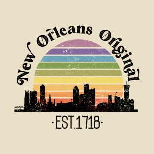 New Orleans Original Retro Rainbow T-Shirt