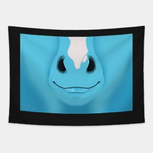 Blue Stripe Horse Face Tapestry