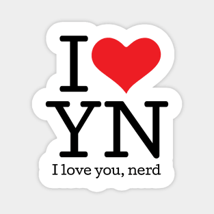 I love you, nerd (01) Magnet