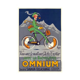 Bicyclette Omnium Vintage Poster 1924 T-Shirt