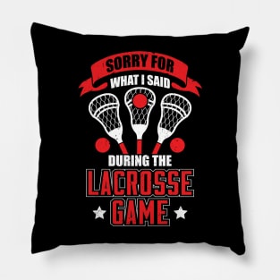 Funny Lacrosse Game Player Coach Gift Pillow