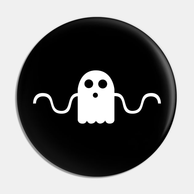 Squiggly Arms Ghost Pin by citypanda