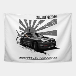 Subie Gang WRX STi (Super Black) Tapestry