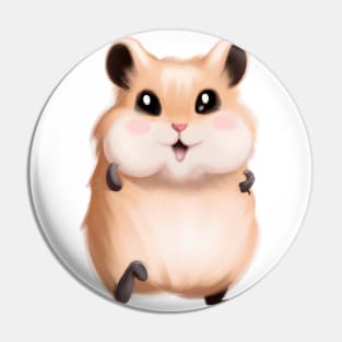 Cute Hamster Drawing Pin