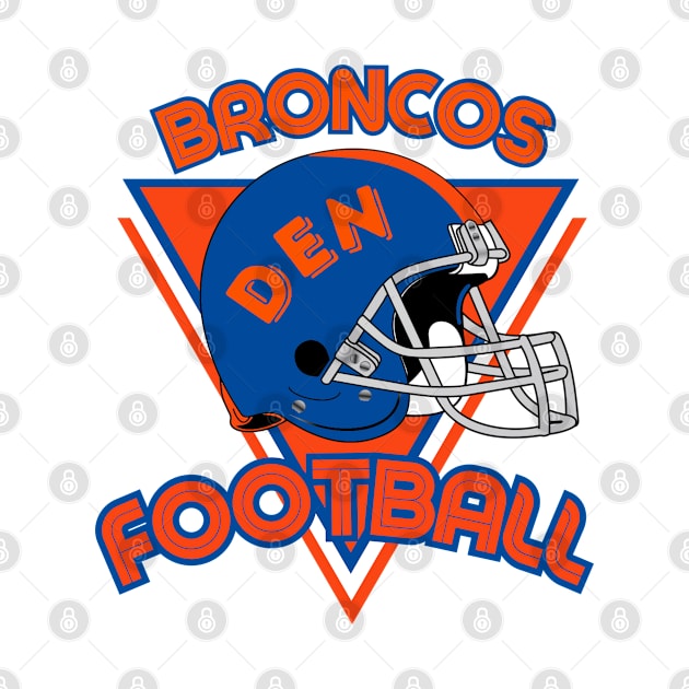 Denver Football Vintage Style by Borcelle Vintage Apparel 