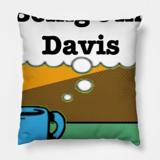 Being Jim Davis Coffee Logo Pillow