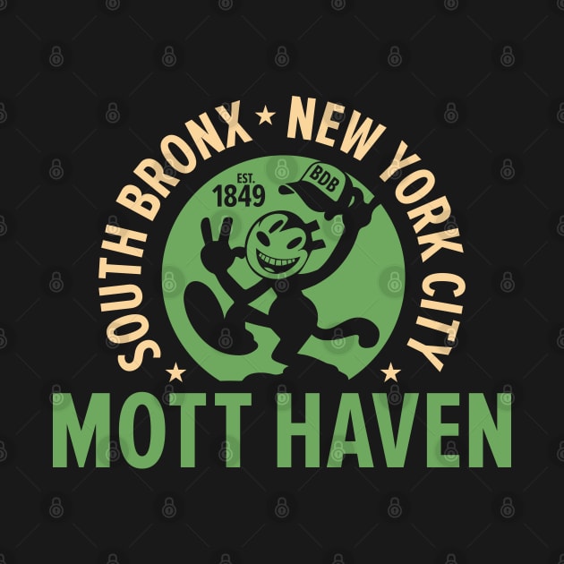 Mott Haven Bronx NYC - Comic Style by Boogosh