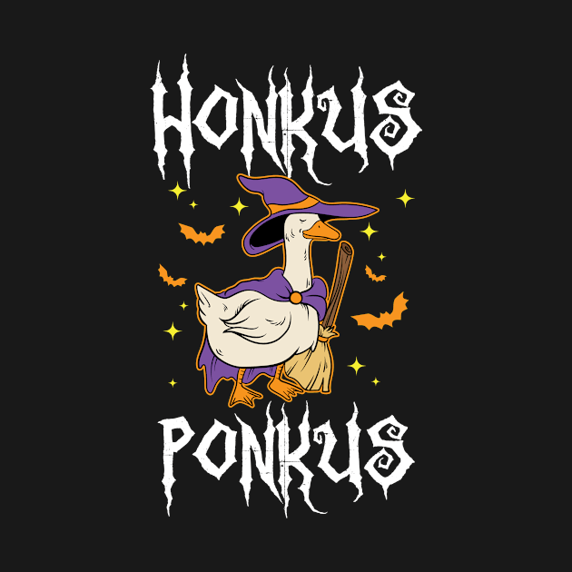 Halloween Honkus Ponkus Funny Goose Witch Gift by Hasibit