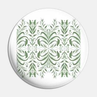 Modern minimalist green leaves design Pin