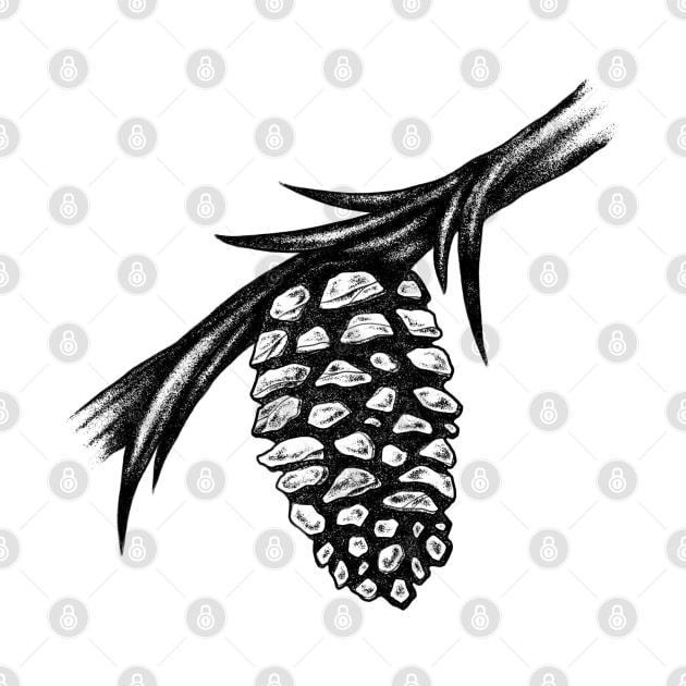 pine cone by norakamuy