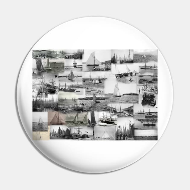 Classic Sailboats Pin by arc1