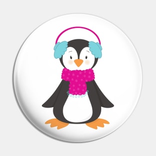 Cute Penguin, Baby Penguin, Penguin With Scarf Pin