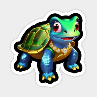 Bling Turtle Magnet