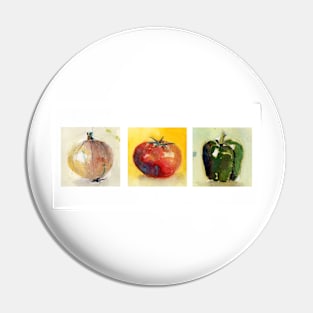 Veggies, tomato, onion, tomato Pin