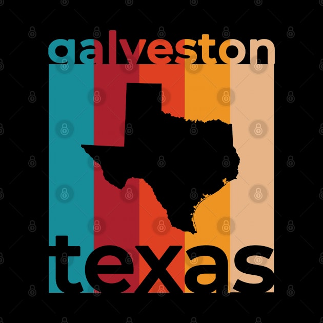 Galveston Texas Retro by easytees